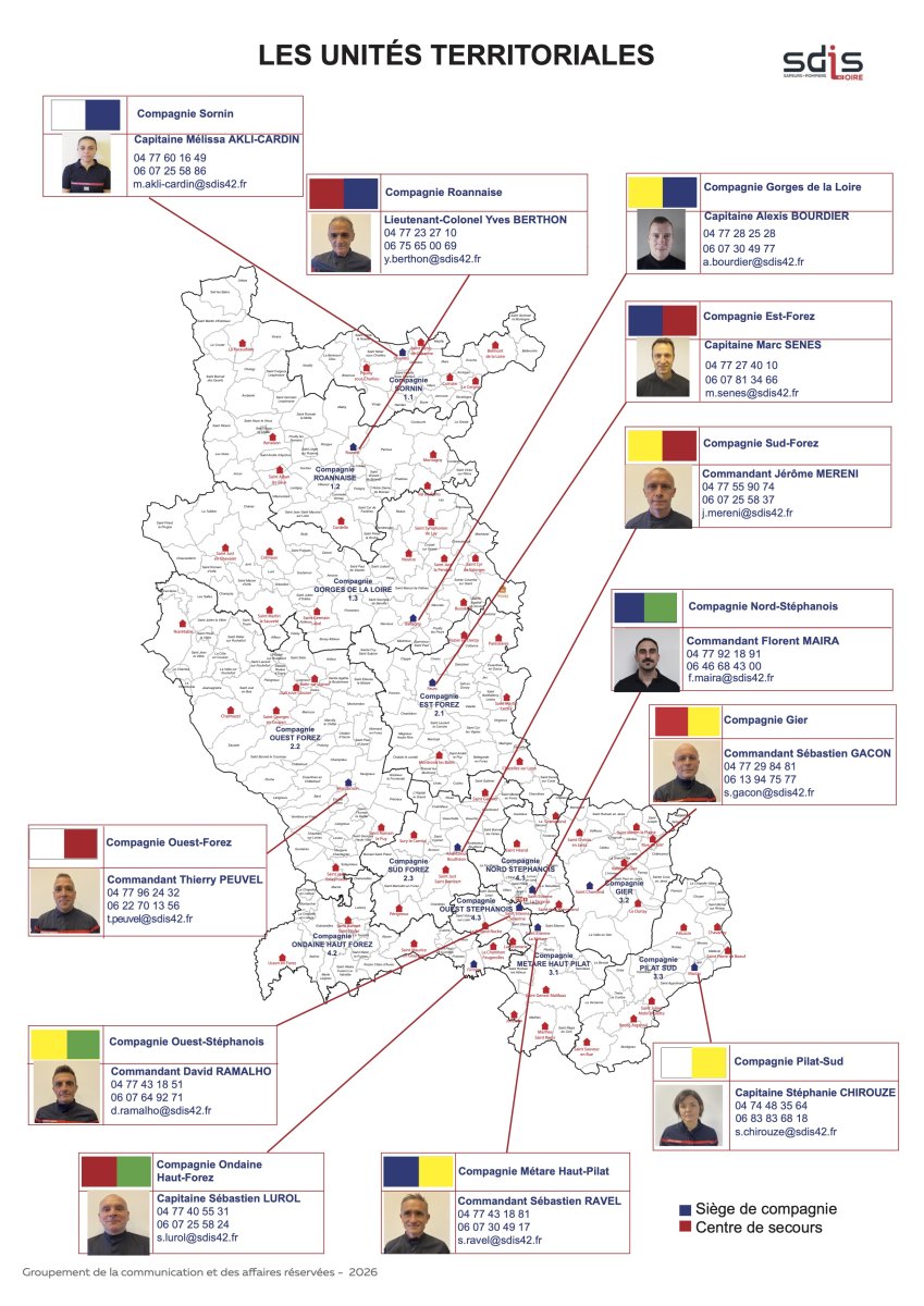 carte des chefs de compagnies