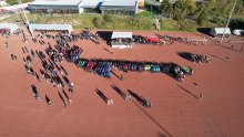 Photo drone de l'ensemble de l'évènement