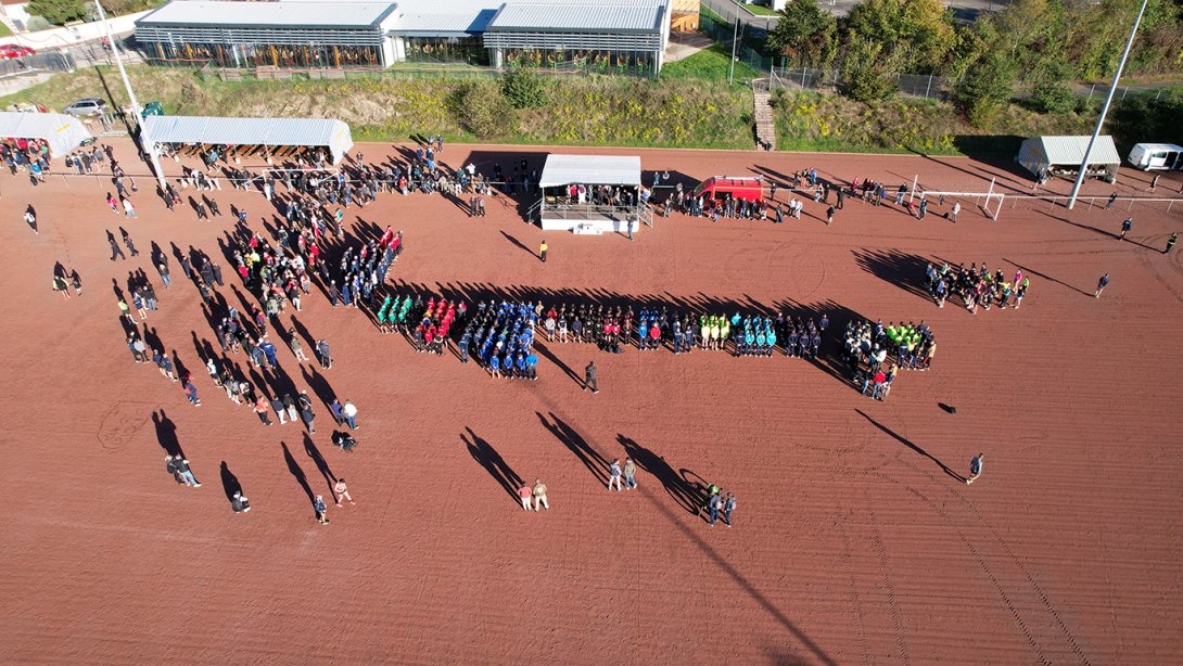 Photo drone de l'ensemble de l'évènement