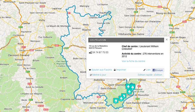 Carte de présentation des CIS